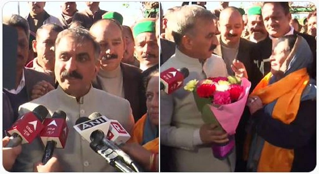 हिमाचल: शपथ ग्रहण के लिए खुद प्रदेश कांग्रेस अध्यक्ष को आमंत्रित करने पहुंचे सुखविंदर सिंह सुक्खू, बोले- ये मेरा दायित्व