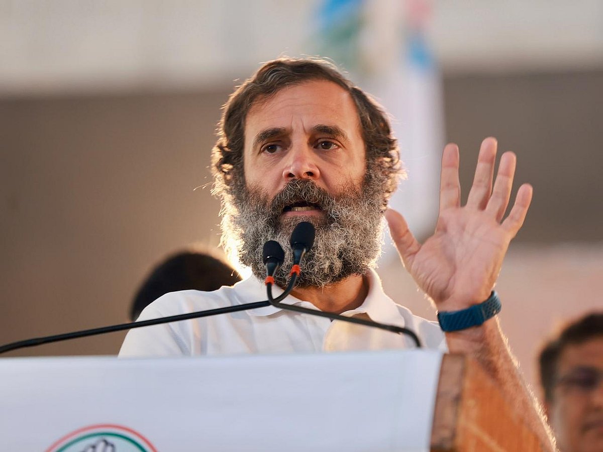 राहुल गांधी ने कहा कि मोहब्बत का, प्यार का, भाई-चारे का सच्चा हिंदुस्तान है।