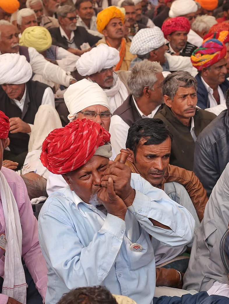 दिल्ली: रामलीला मैदान में 'किसानों की गर्जना रैली', बड़ी संख्या में शामिल हुए अन्नदाता, देखें तस्वीरें