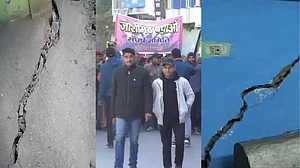 उत्तराखंड के जोशीमठ में दरकते आशियाने-धंसती जमीन से दहशत में लोग, प्रदर्शन के बाद जागी सरकार, उठाया ये कदम