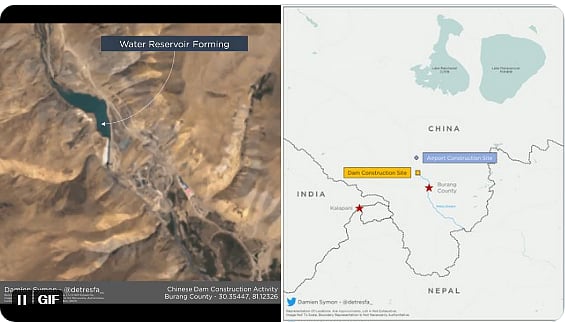 LAC पर चीन की नापाक हरकत से टेंशन! भारतीय सीमा के करीब बांध बना रहा ड्रैगन, सैटेलाइट तस्वीरों से खुलासा