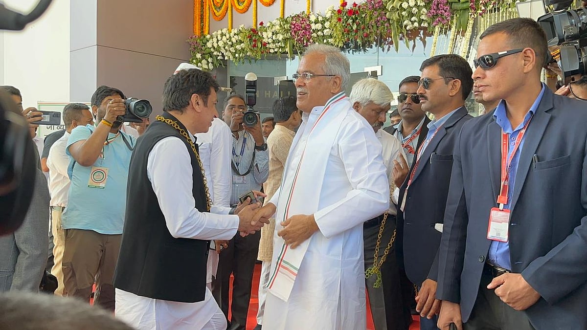 कांग्रेस महाधिवेशन: छत्तीसगढ़ के सीएम भूपेश बघेल ने कांग्रेस नेताओं का किया स्वागत, देखें तस्वीरें