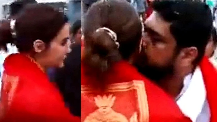 तिरुपति बालाजी मंदिर में कृति सेनन को किस करने को लेकर विवाद खड़ा हो गया है।