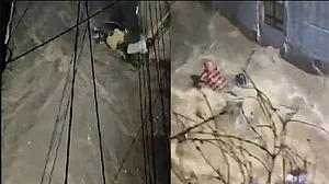 राजस्थानः जोधपुर में बारिश का रौद्र रूप, सड़कों-गलियों में सैलाब, स्कूटी के साथ बहा शख्स, आज और कल भारी