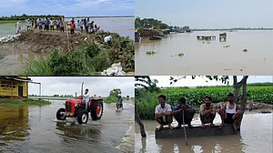यूपी में नदियों का जलस्तर बढ़ने से बढ़ी लोगों की मुश्किलें, मेरठ समेत कई जिलों में दर्जनों गांव पानी में डूबे