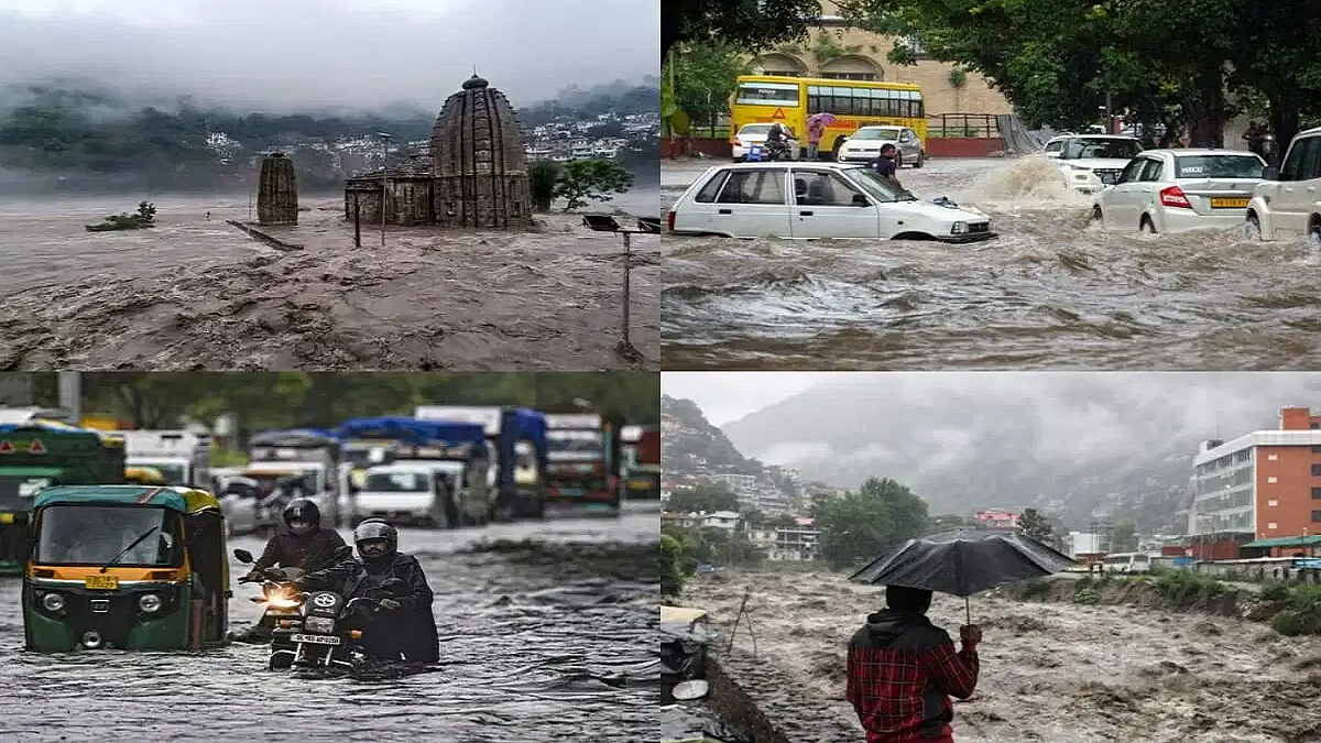 दिल्ली-NCR से लेकर पहाड़ तक मूसलाधार बारिश से त्राहिमाम।