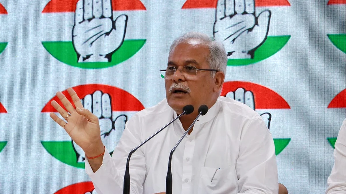 छत्तीसगढ़ के मुख्यमंत्री भूपेश बघेल ने गुरुवार को दिल्ली में प्रेस कांफ्रेंस की (फोटो: विपिन)