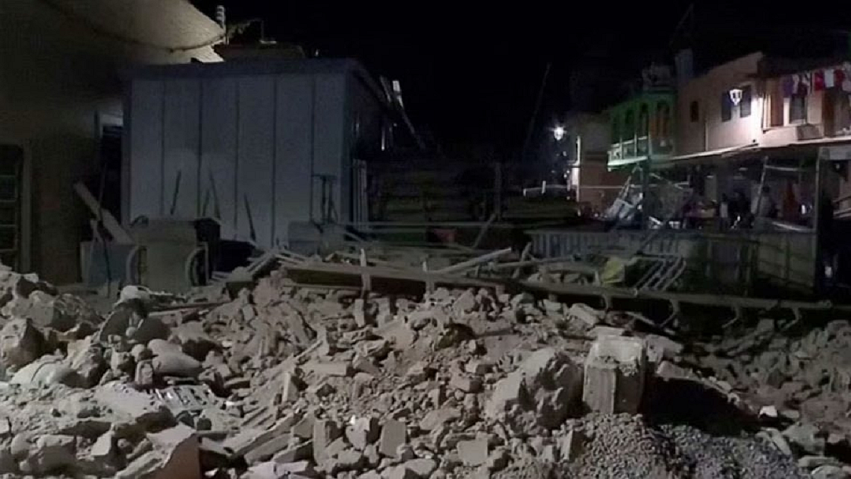 मोरक्को में शक्तिशाली भूकंप से भीषण तबाही।