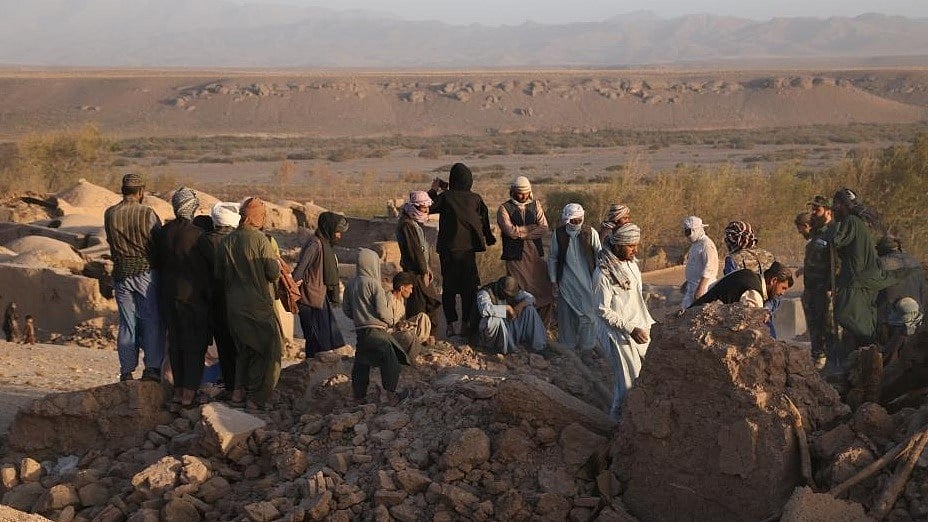 अफगानिस्तान में भूकंप के बाद की तस्वीर