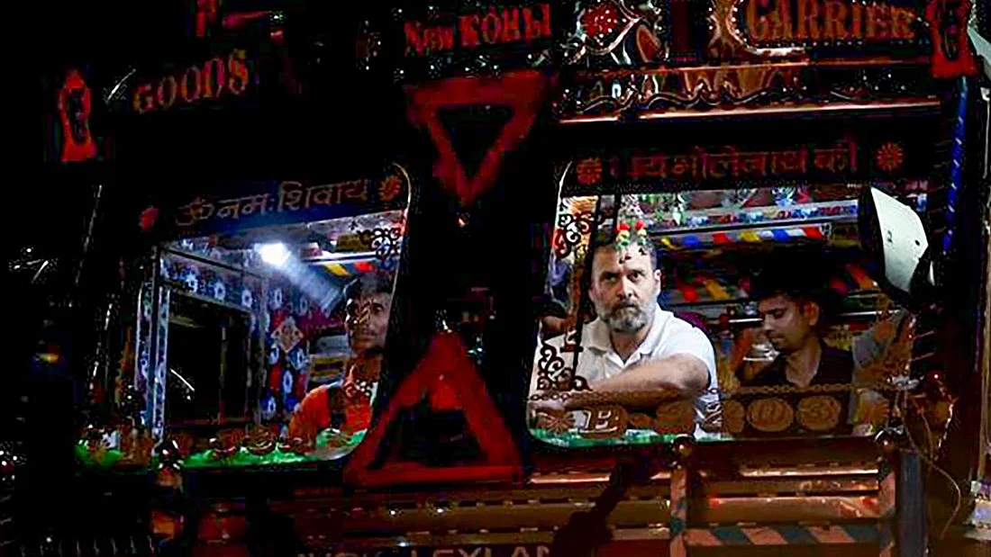 हड़ताली ट्रक ड्राइवर्स के समर्थन में आए राहुल गांधी, मोदी सरकार पर बोला हमला