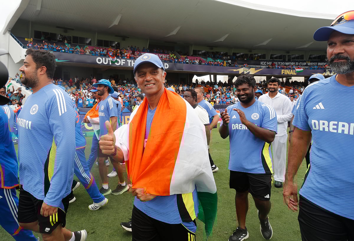 टी20 विश्व कप जीतने के बाद विदाई भाषण में भावुक हुए द्रविड़, फाइनल स्पीच में कहा- आप सभी को यह पल याद रहेंगे