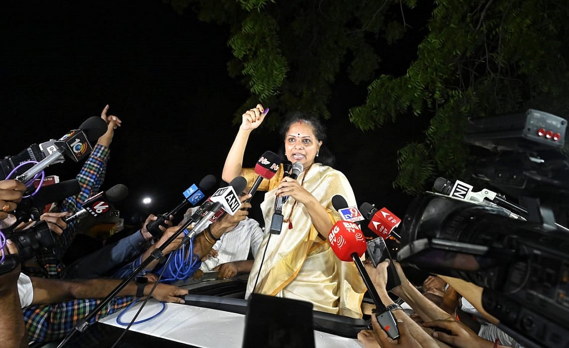 BRS नेता के कविता पांच महीने बाद तिहाड़ जेल से हुईं रिहा, बोलीं- कानूनी और राजनीतिक दोनों तरह से लड़ेंगे