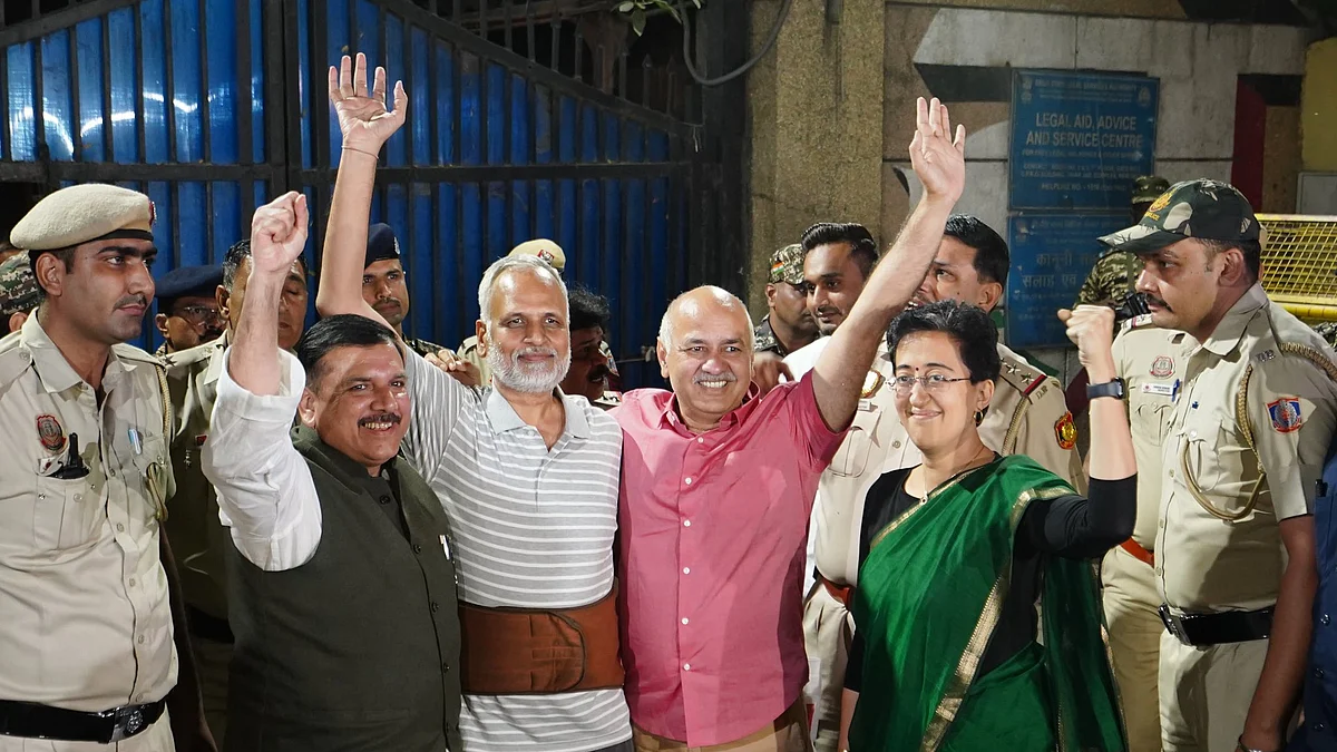 तिहाड़ से रिहा हुए आप नेता सत्येंद्र जैन