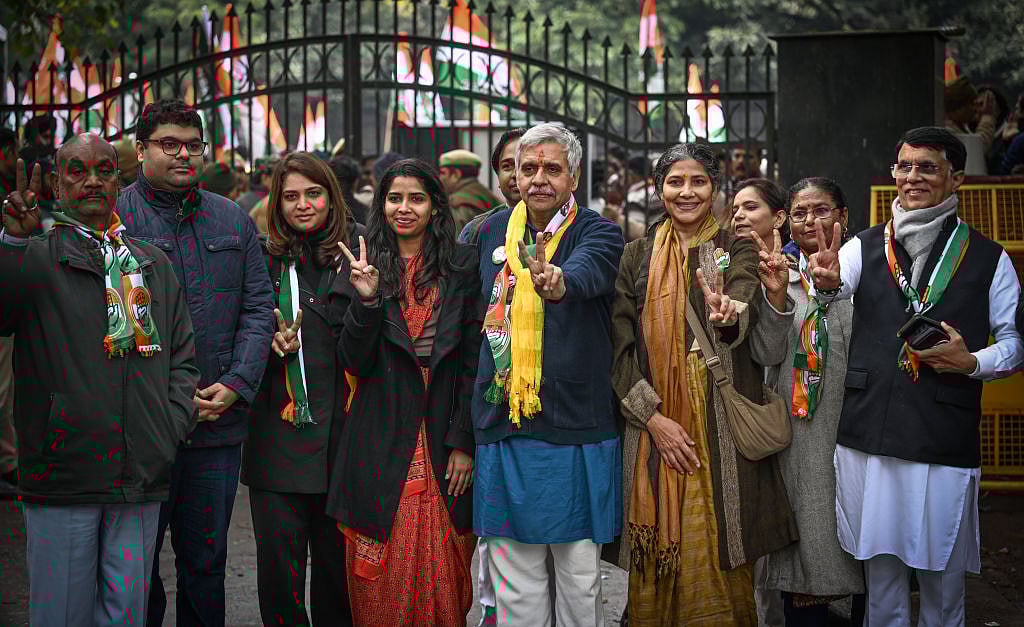 संदीप दीक्षित ने 16 जनवरी को नामांकन पत्र भरा था (फोटो - Getty Images)