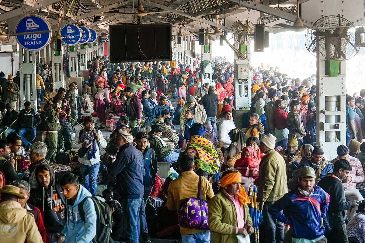 प्रयागराज स्टेशन की तस्वीर (फोटो- पीटीआई)