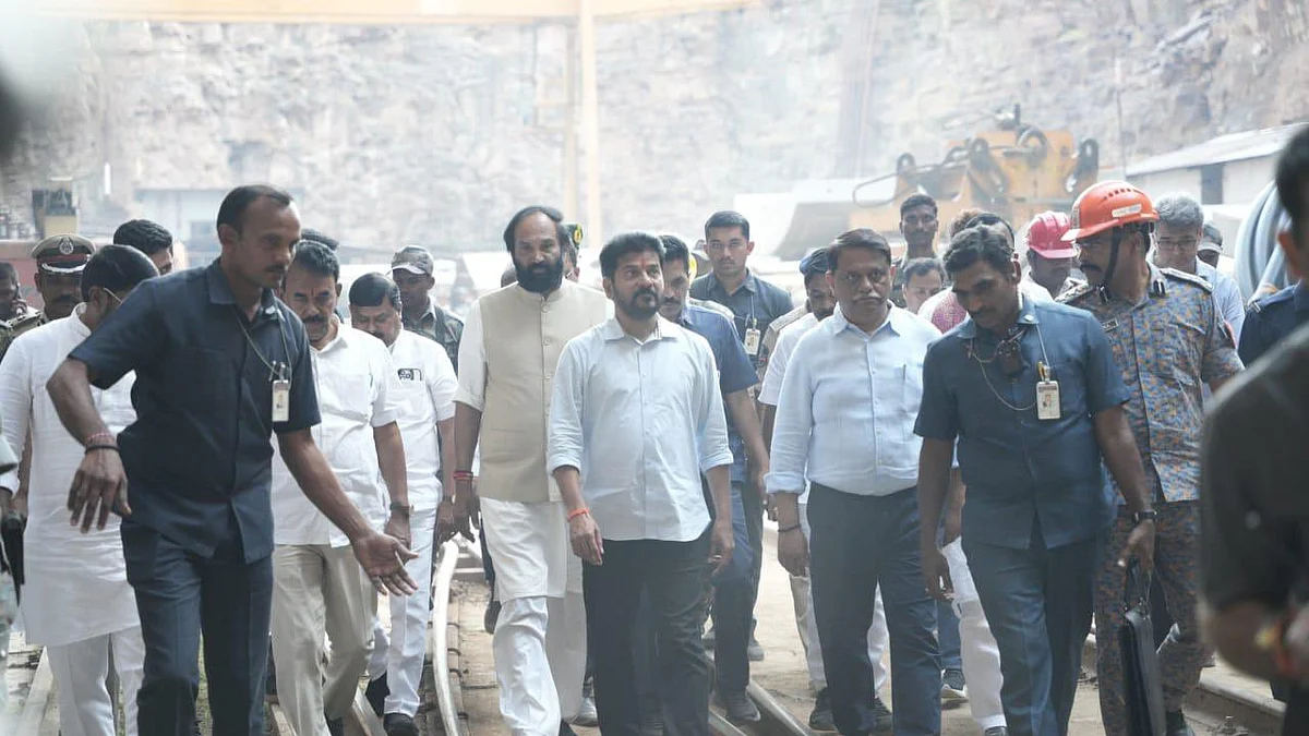 तेलंगाना सुरंग हादसाः बचाव अभियान युद्ध स्तर पर जारी, क्षतिग्रस्त ‘कन्वेयर’ के आज चालू होने की संभावना