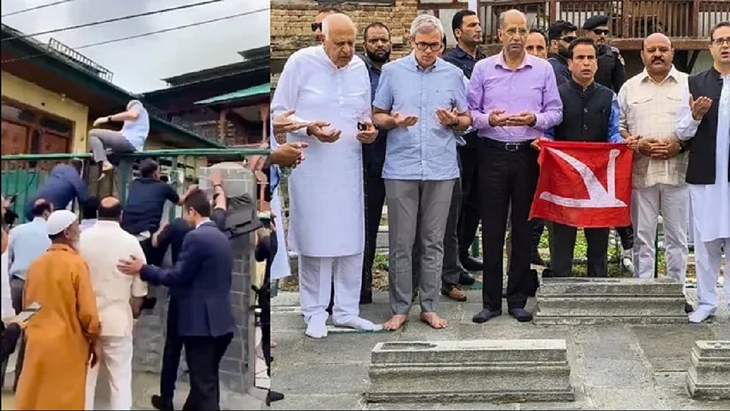 कश्मीरः उमर अब्दुल्ला को शहीदों के कब्र पर जाने से रोका गया, सीएम ने कब्रिस्तान का गेट फांदकर दी श्रद्धांजलि