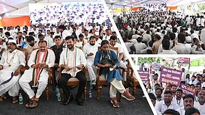 पिछड़ों को 42% आरक्षण वाले बिल की मंजूरी की मांग पर तेलंगाना सीएम रेवंत का सांसदों के साथ जंतर-मंतर पर प्रदर्शन