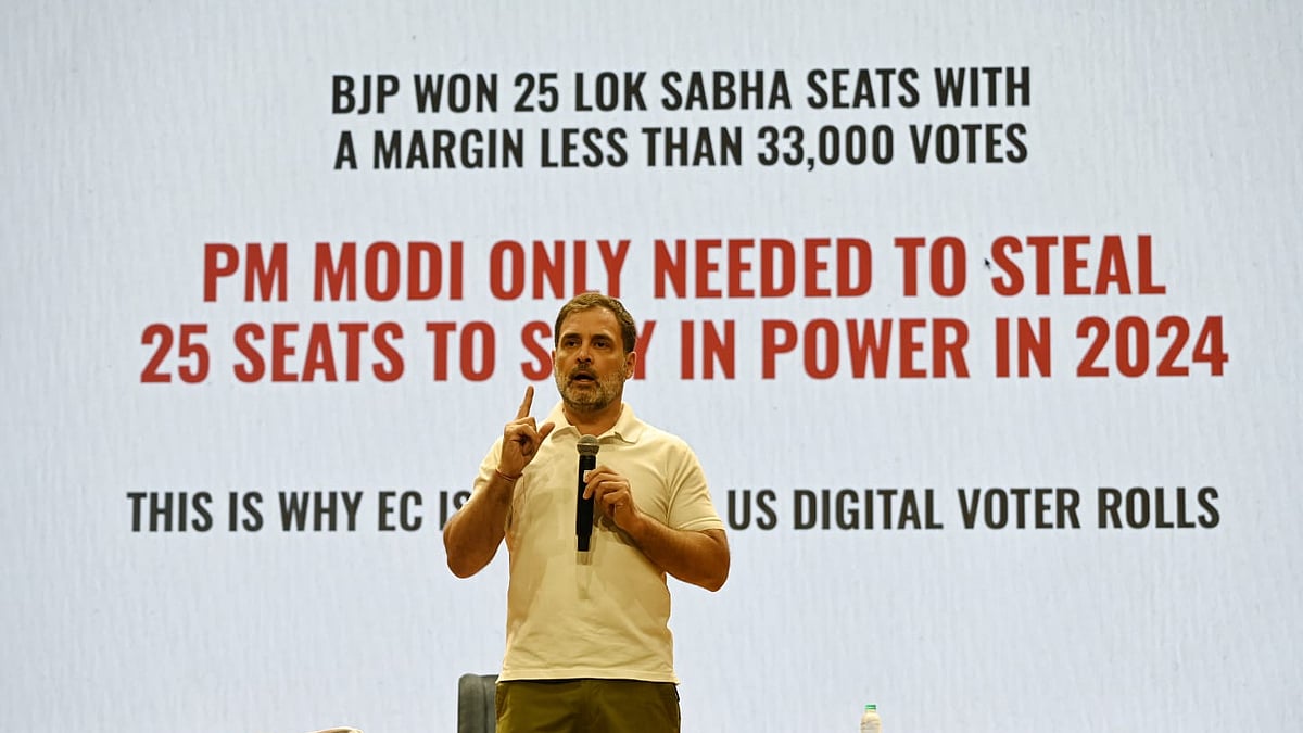 कांग्रेस ‘वोट चोरी' के खिलाफ राहुल गांधी के अभियान को राष्ट्रव्यापी बनाएगी (फोटोः विपिन)