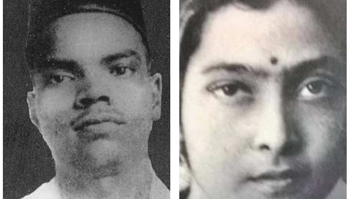 राजगुरु और बीना दास की तस्वीर  