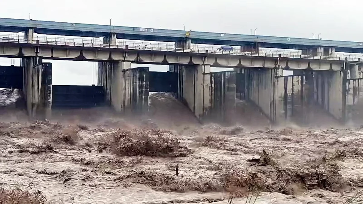 दिल्ली में बाढ़ का खतरा बढ़ा, यमुना का जलस्तर खतरे के निशान से ऊपर, पुराना रेलवे ब्रिज बंद