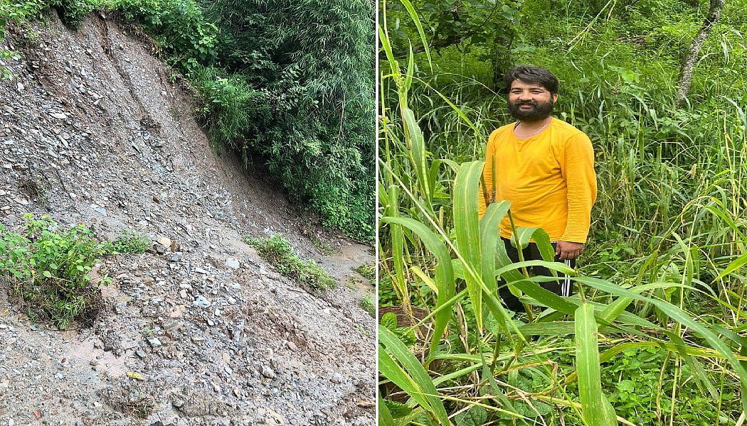 सिंद्रवाणी पल्ली गांव के निवासी मिंटू बिष्ट (फोटो- नवजीवन)