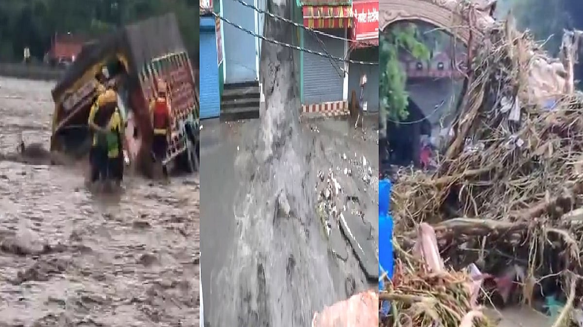  देहरादून के सहस्त्रधारा में बादल फटने से कई घर-दुकानें श्रतिग्रस्त
