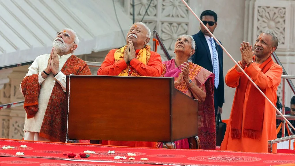 'आपको राममंदिर निर्माण का श्रेय लेने का क्या अधिकार है भला?'