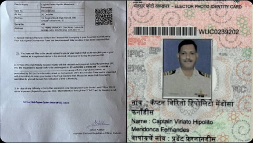 गोवा के कांग्रेस सांसद को SIR का नोटिस मिला, चुनाव आयोग ने अपनी पहचान साबित करने के लिए बुलाया