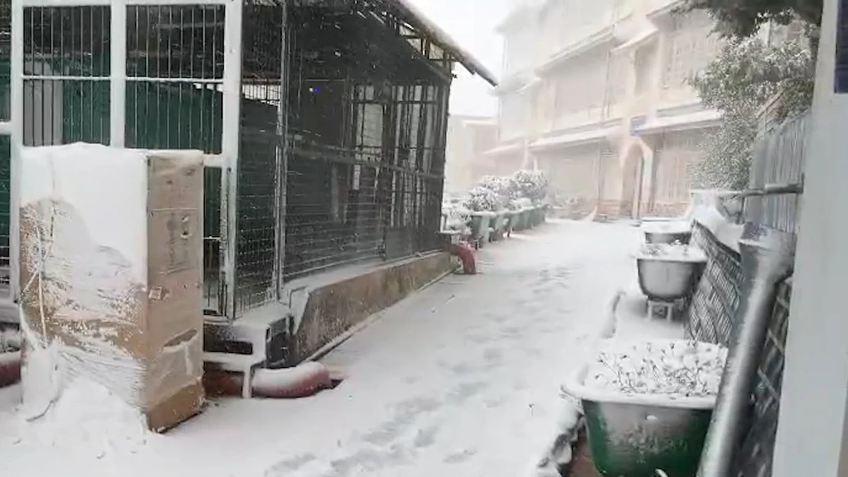 शिमला और मनाली में मौसम की पहली बर्फबारी