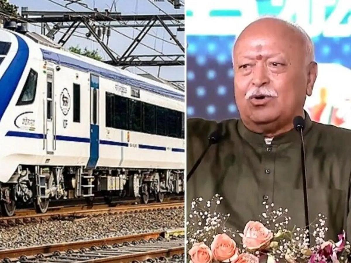 लखनऊ से मेरठ जा रही वंदे भारत ट्रेन पर पथराव, ट्रेन में RSS प्रमुख मोहन भागवत थे मौजूद