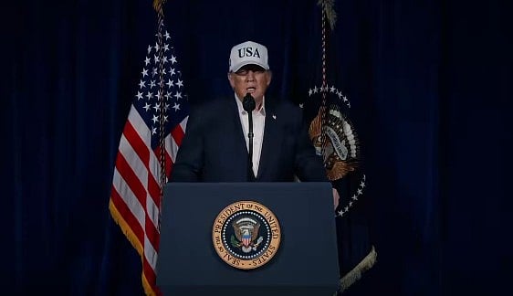 ट्रंप ने तेहरान पर हमले का मकसद 'सरकार गिराना' बताया