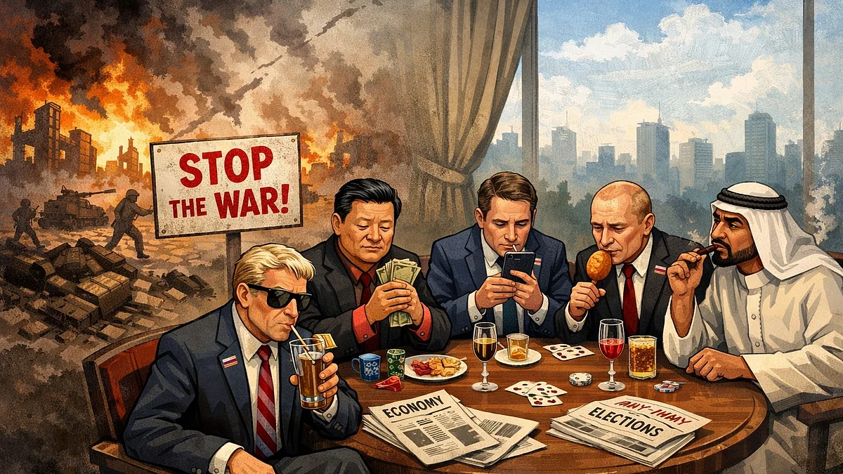 युद्ध रुकवाने में क्यों किसी देश की सक्रिय भूमिका नहीं दिख रही!