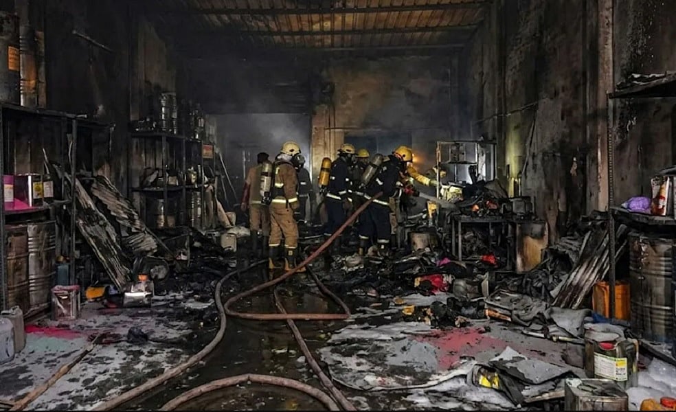 हरियाणा के जींद में 'गुलाल' बनाने वाली फैक्टरी में लगी आग, चार महिलाओं की मौत, 11 लोग घायल