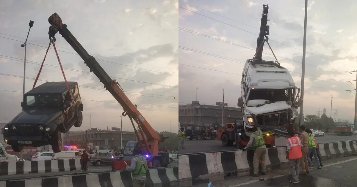 दिल्ली मेरठ एक्सप्रेसवे पर हादसा, टेंपो ट्रेवलर ने तीन युवकों को रौंदा, तीनों की दर्दनाक मौत