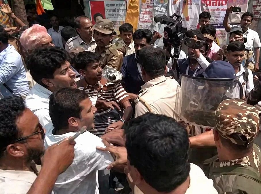 मुर्शिदाबाद में हुमायूं कबीर का विरोध (फोटो- सोशल मीडिया/ वीडियो ग्रैब)