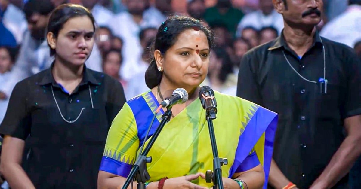 तेलंगाना में नए दल का ऐलान, केसीआर की बेटी के. कविता ने 'तेलंगाना राष्ट्र सेना' नाम से पार्टी की घोषणा की