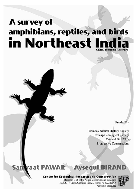 A survey of amphibians, reptiles, and birds in Northeast India