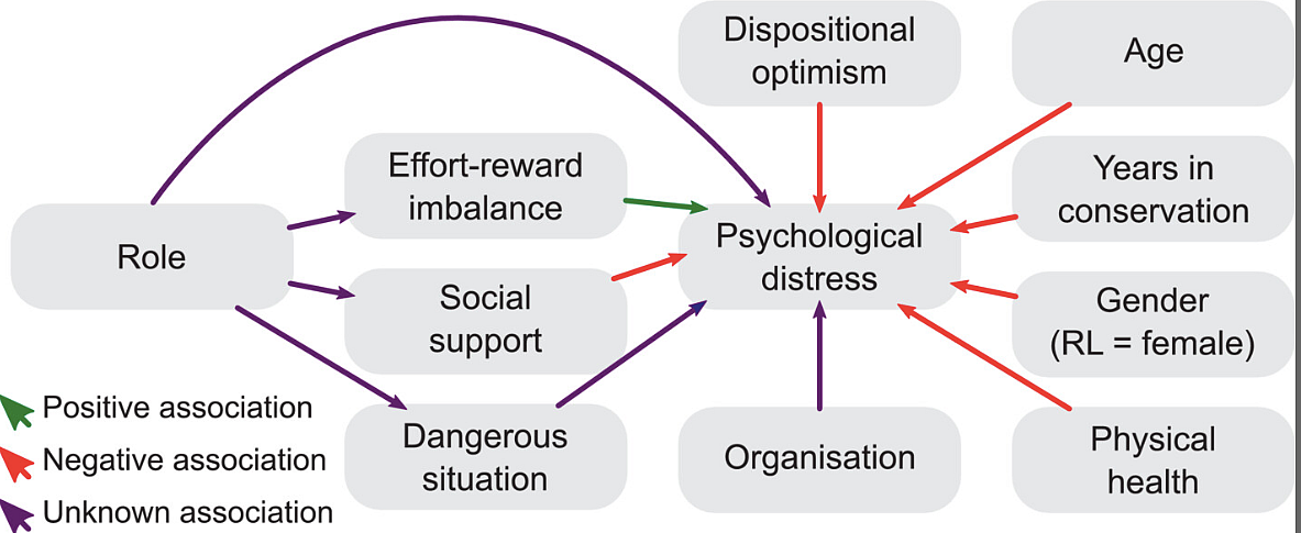 Psychological distress and workplace risk inequalities among conservation professionals