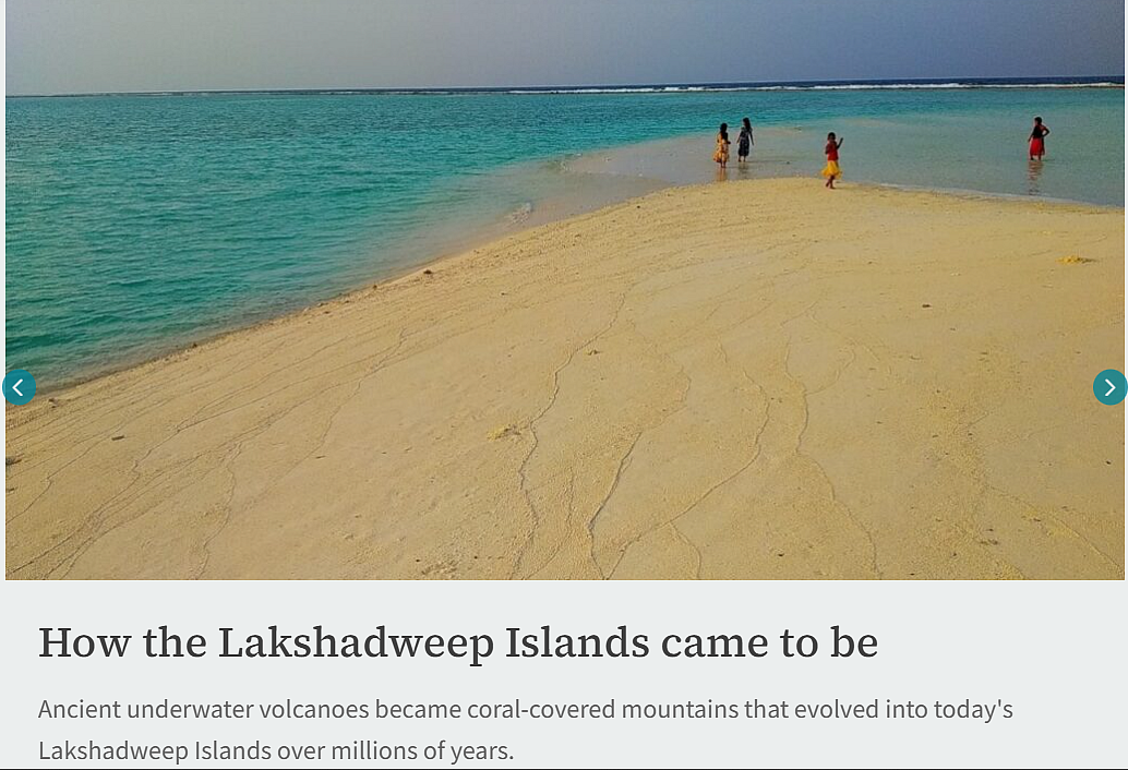 How the Lakshadweep Islands came to be