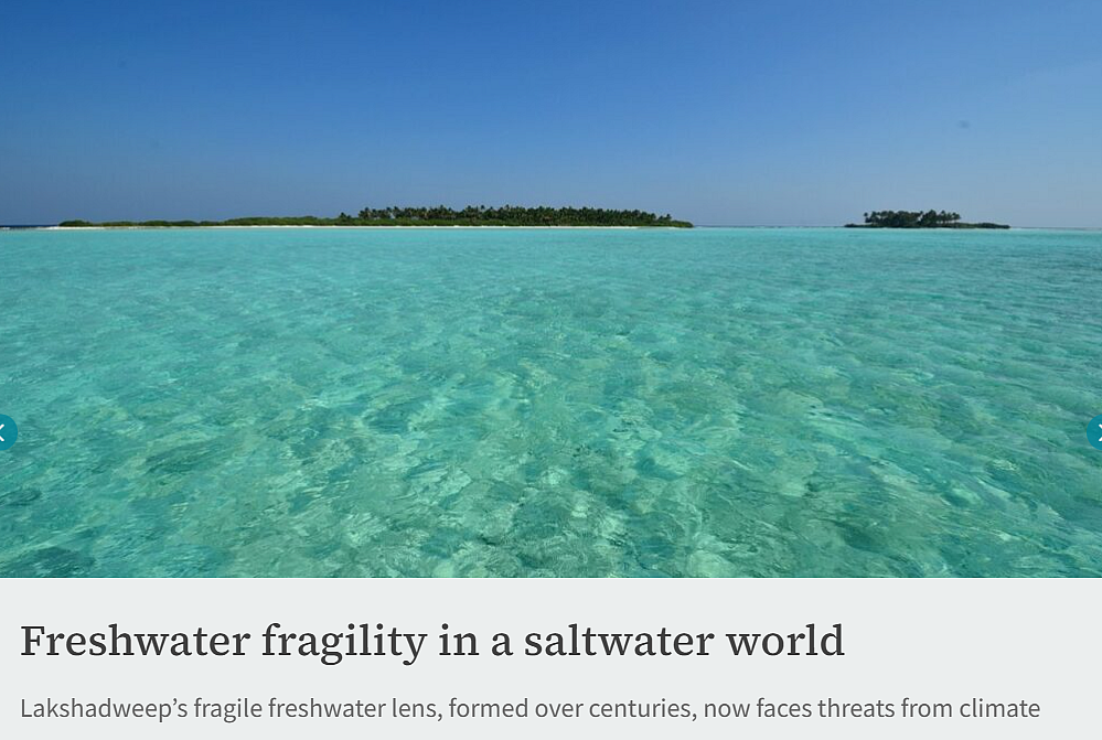Freshwater fragility in a saltwater world