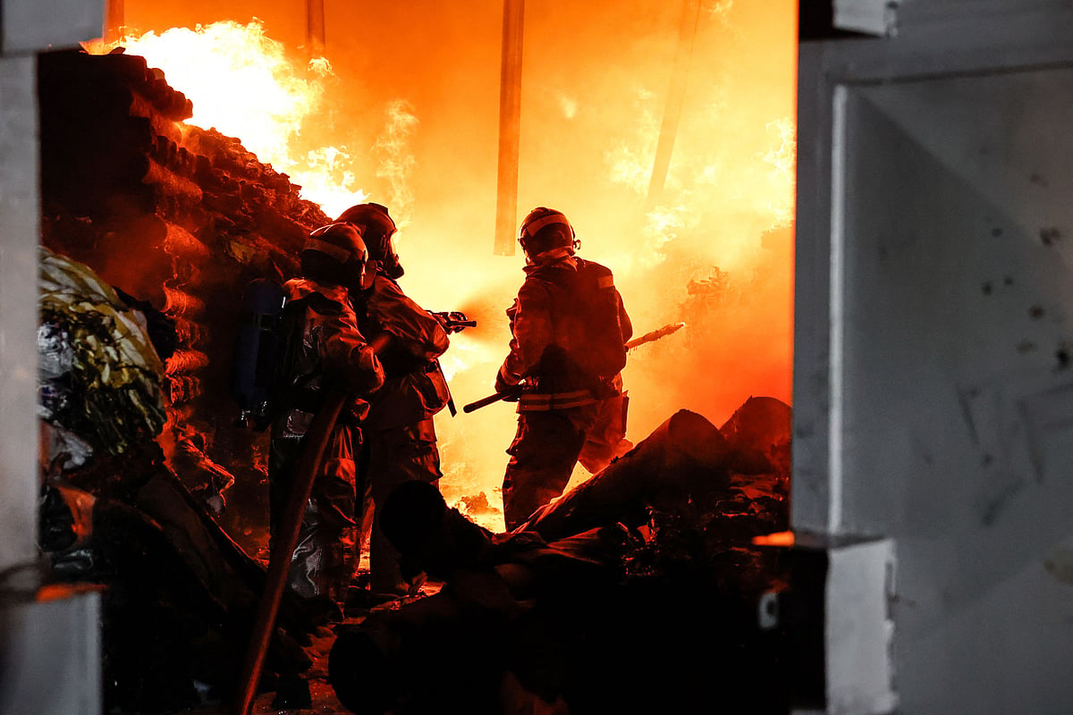IN PICS| Massive fire set off by gas explosion in Kenya's capital kills at least 3 people, injures over 270