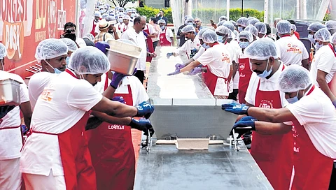 MTR celebrates 100 years with 123-ft dosa, sets new world record