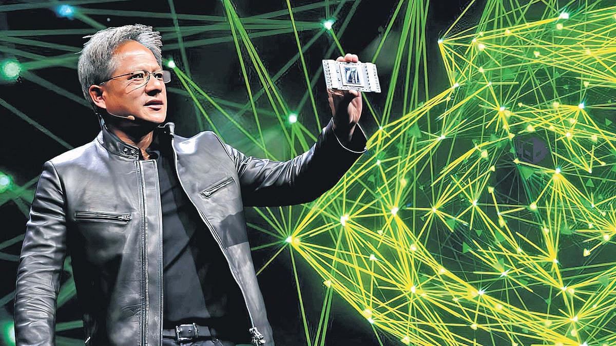 Nvidia CEO Jensen Huang delivered the keynote address at the Nvidia GTC Artificial Intelligence Conference at the SAP Center in San Jose, California.