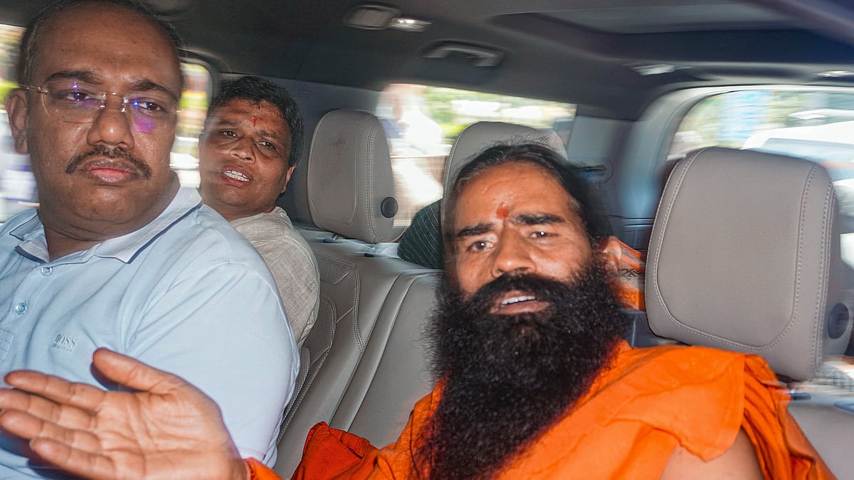 Yoga guru Ramdev and Patanjali Ayurveda managing director Acharya Balkrishna appeared before the Supreme Court in New Delhi on Tuesday in connection with the Patanjali misleading advertising case.