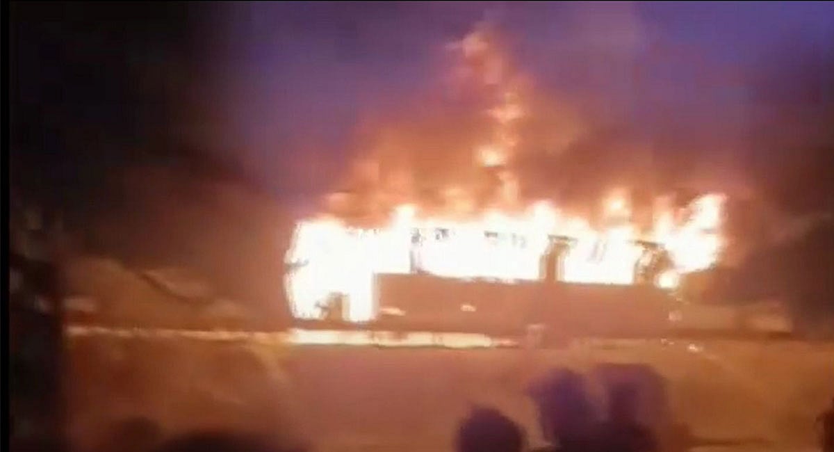 Nine burnt alive as bus catches fire in Haryana's Nuh - Vimarsana News