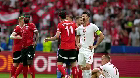Euro 2024: Energised Austria win 3-1 to put Lewandowski's Poland at risk of elimination