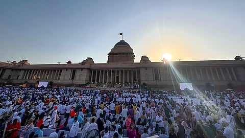 The swearing-in-ceremony of the new government, at the Rashtrapati Bhavan in New Delhi, Sunday, June 9, 2024.
