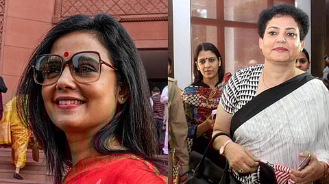TMC MP Mahua Moitra, NCW Chairperson Rekha Sharma
