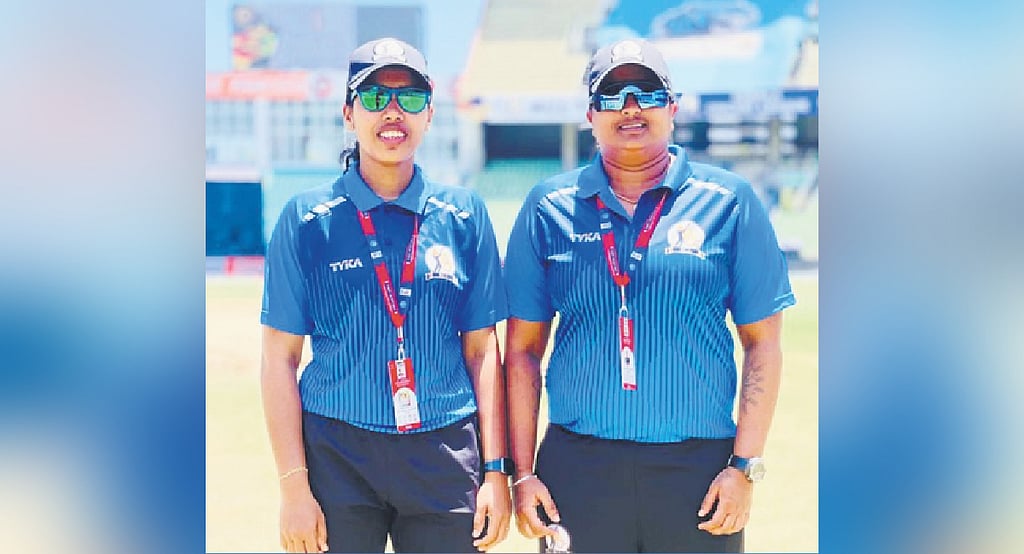 Kerala Umpires Soniamol, Farha break new ground for women